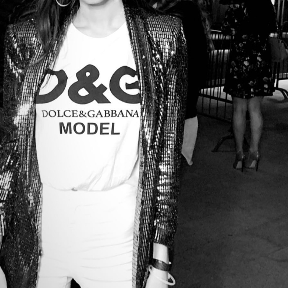 DOLCE & GABBANA Model Printed cotton T-shirt